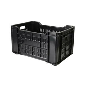 Black Plastic Vegetable Crates